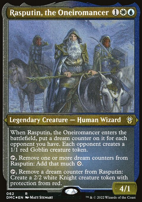Rasputin, the Oneiromancer, Dominaria United Commander #62, Magic: The Gathering card