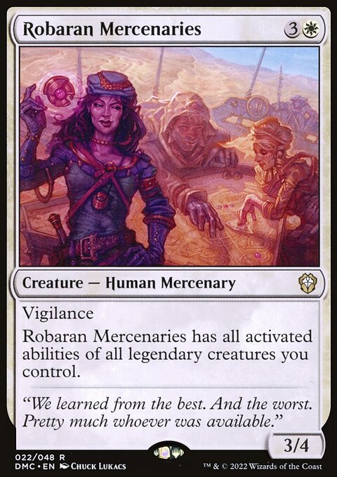 Robaran Mercenaries, Dominaria United Commander #22, Magic: The Gathering card