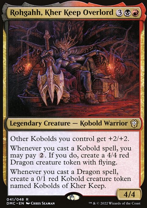 Rohgahh, Kher Keep Overlord, Dominaria United Commander #41, Magic: The Gathering card