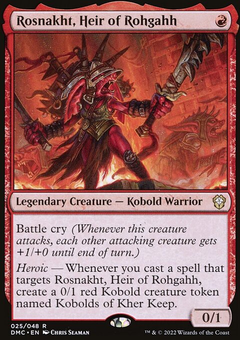 Rosnakht, Heir of Rohgahh, Dominaria United Commander #25, Magic: The Gathering card