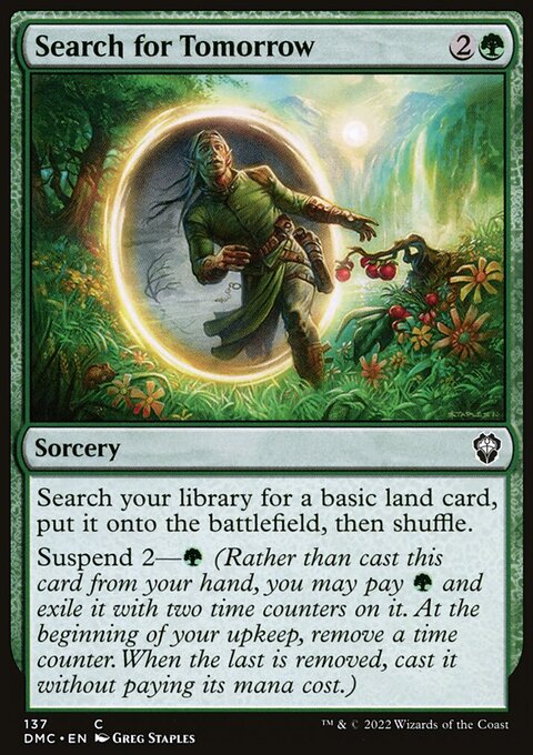 Search for Tomorrow, Dominaria United Commander #137, Magic: The Gathering card