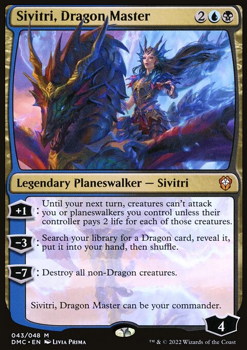 Sivitri, Dragon Master, Dominaria United Commander #43, Magic: The Gathering card