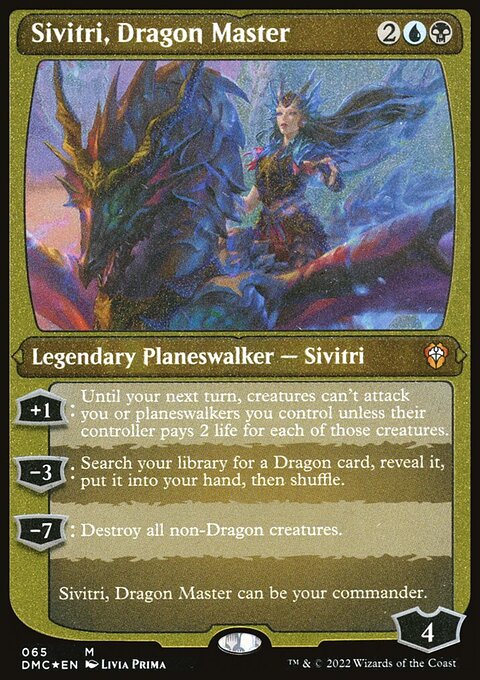 Sivitri, Dragon Master, Dominaria United Commander #65, Magic: The Gathering card