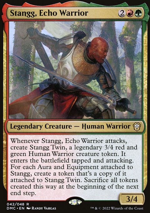 Stangg, Echo Warrior, Dominaria United Commander #42, Magic: The Gathering card
