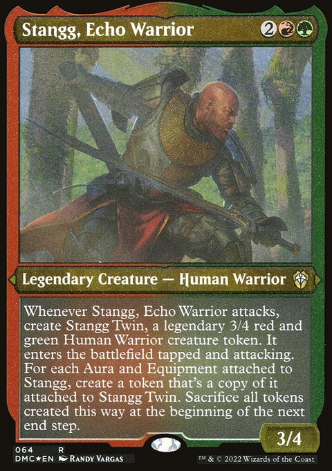 Stangg, Echo Warrior, Dominaria United Commander #64, Magic: The Gathering card