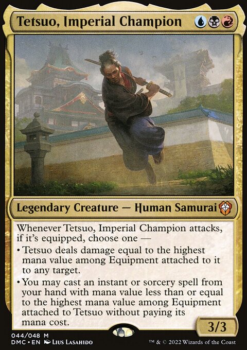 Tetsuo, Imperial Champion, Dominaria United Commander #44, Magic: The Gathering card