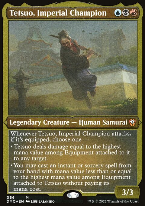 Tetsuo, Imperial Champion, Dominaria United Commander #66, Magic: The Gathering card
