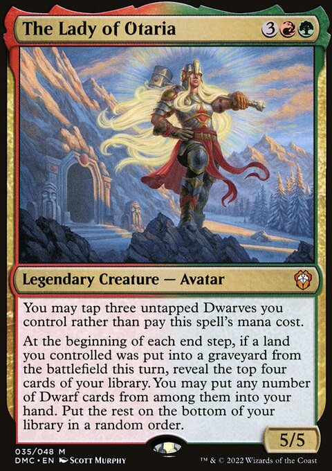 The Lady of Otaria, Dominaria United Commander #35, Magic: The Gathering card