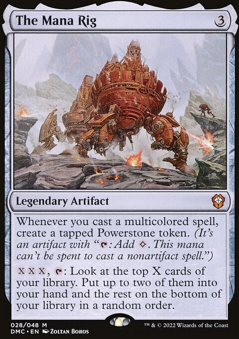 The Mana Rig, Dominaria United Commander #28, Magic: The Gathering card
