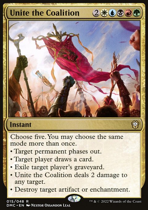 Unite the Coalition, Dominaria United Commander #15, Magic: The Gathering card