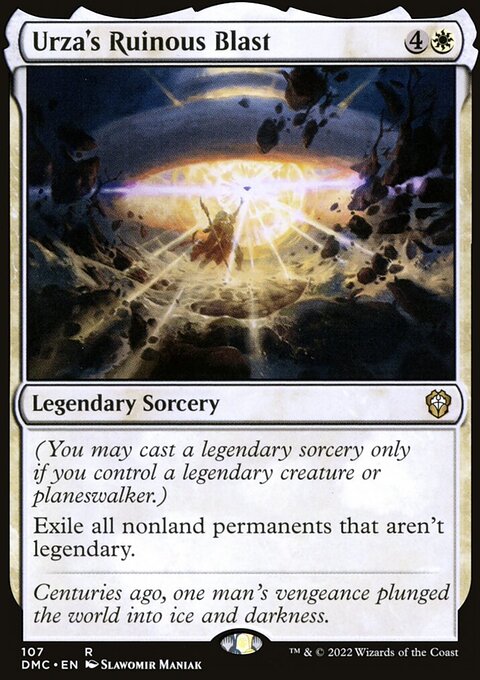 Urza's Ruinous Blast, Dominaria United Commander #107, Magic: The Gathering card