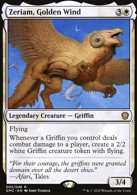 Zeriam, Golden Wind, Dominaria United Commander #5, Magic: The Gathering card