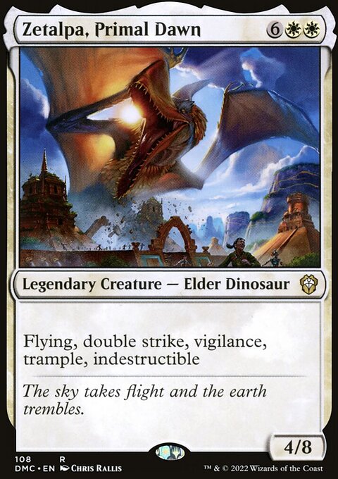 Zetalpa, Primal Dawn, Dominaria United Commander #108, Magic: The Gathering card