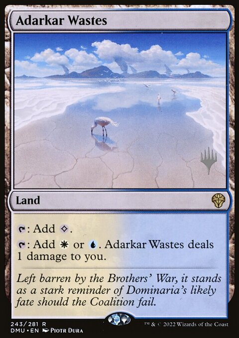 Adarkar Wastes, Dominaria United Promos #243p, Magic: The Gathering card