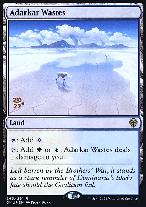 Adarkar Wastes, Dominaria United Promos #243s, Magic: The Gathering card