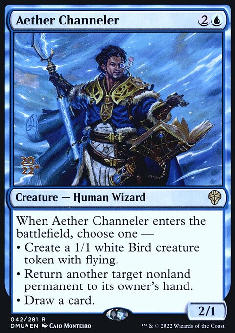 Aether Channeler, Dominaria United Promos #42s, Magic: The Gathering card