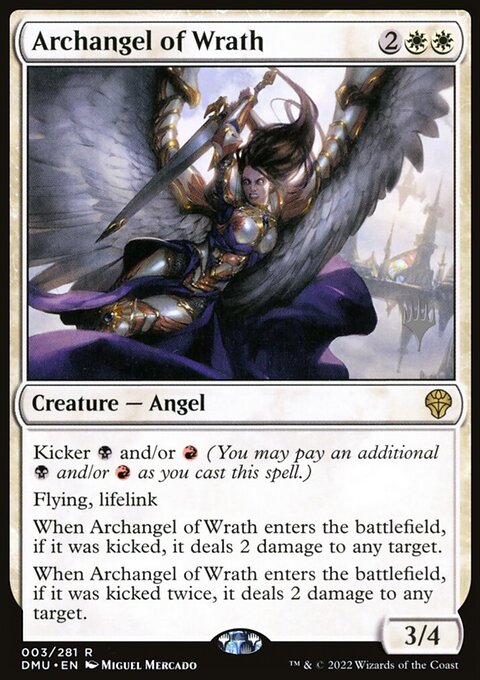 Archangel of Wrath, Dominaria United Promos #3p, Magic: The Gathering card