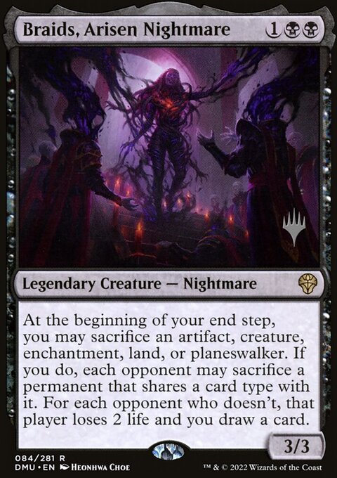 Braids, Arisen Nightmare, Dominaria United Promos #84p, Magic: The Gathering card