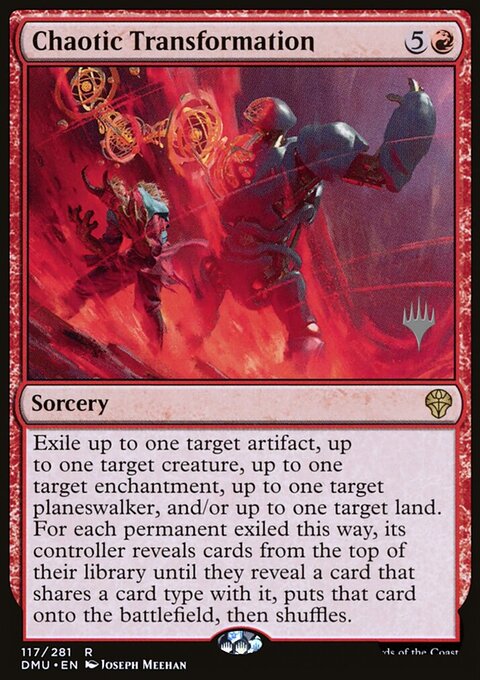 Chaotic Transformation, Dominaria United Promos #117p, Magic: The Gathering card