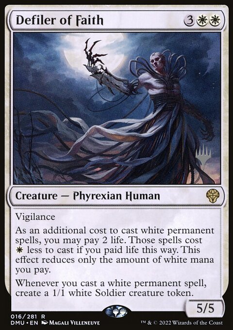 Defiler of Faith, Dominaria United Promos #16p, Magic: The Gathering card