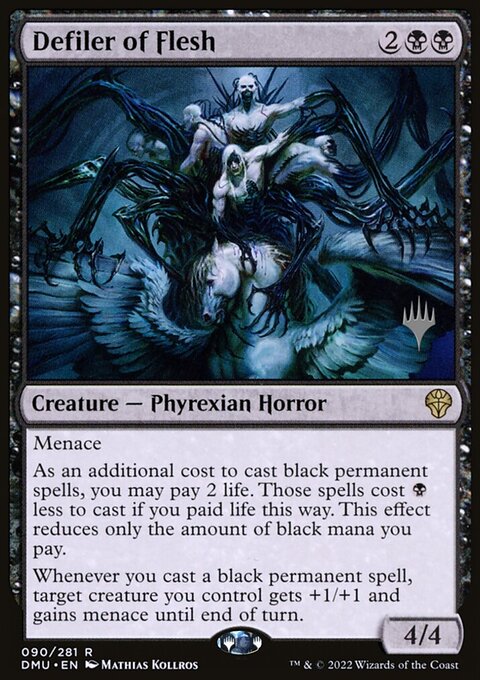 Defiler of Flesh, Dominaria United Promos #90p, Magic: The Gathering card
