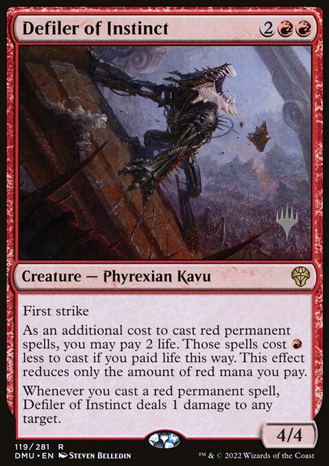 Defiler of Instinct, Dominaria United Promos #119p, Magic: The Gathering card
