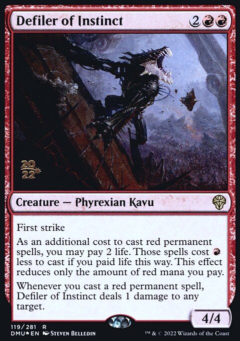 Defiler of Instinct, Dominaria United Promos #119s, Magic: The Gathering card