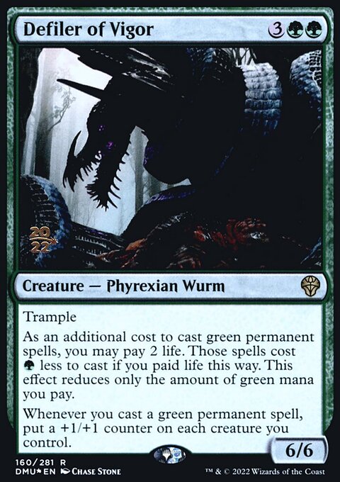 Defiler of Vigor, Dominaria United Promos #160s, Magic: The Gathering card
