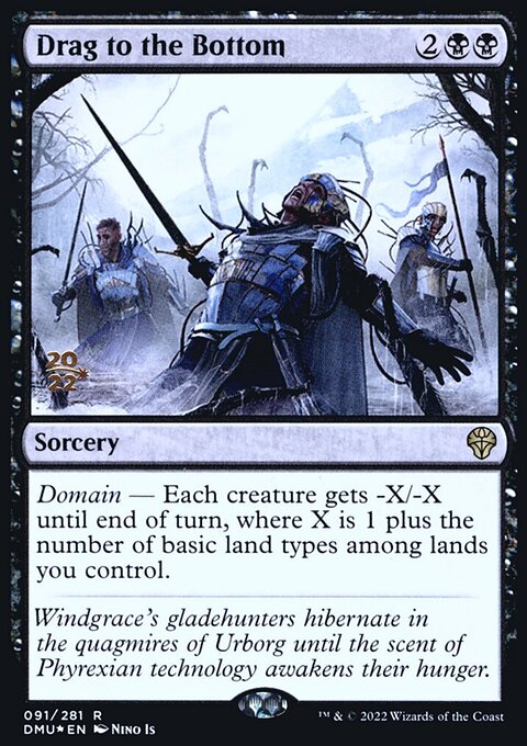 Drag to the Bottom, Dominaria United Promos #91s, Magic: The Gathering card