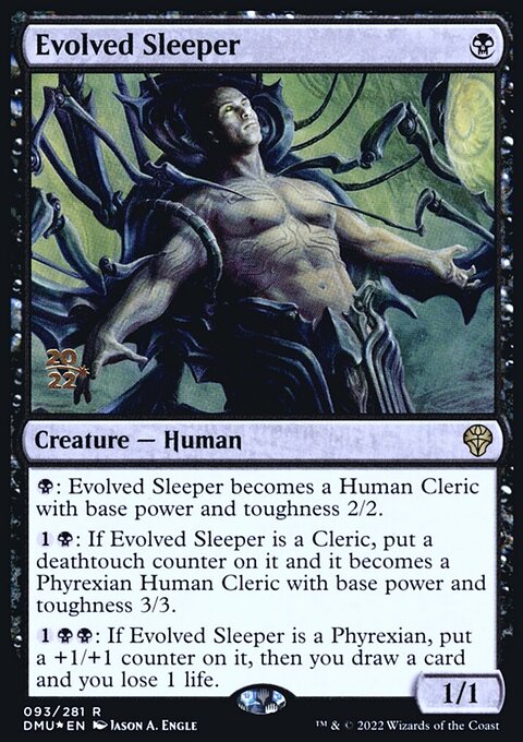 Evolved Sleeper, Dominaria United Promos #93s, Magic: The Gathering card