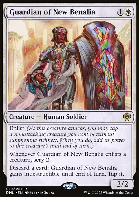 Guardian of New Benalia, Dominaria United Promos #19p, Magic: The Gathering card
