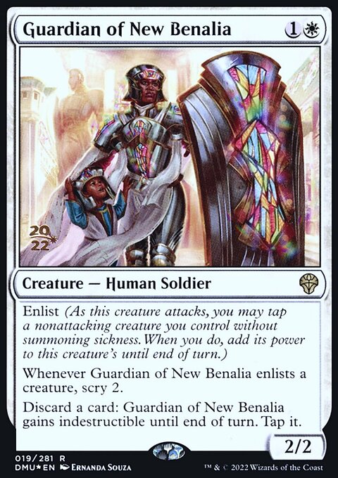 Guardian of New Benalia, Dominaria United Promos #19s, Magic: The Gathering card