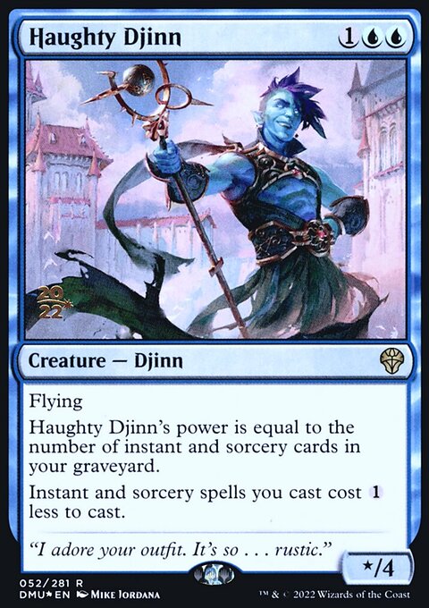 Haughty Djinn, Dominaria United Promos #52s, Magic: The Gathering card