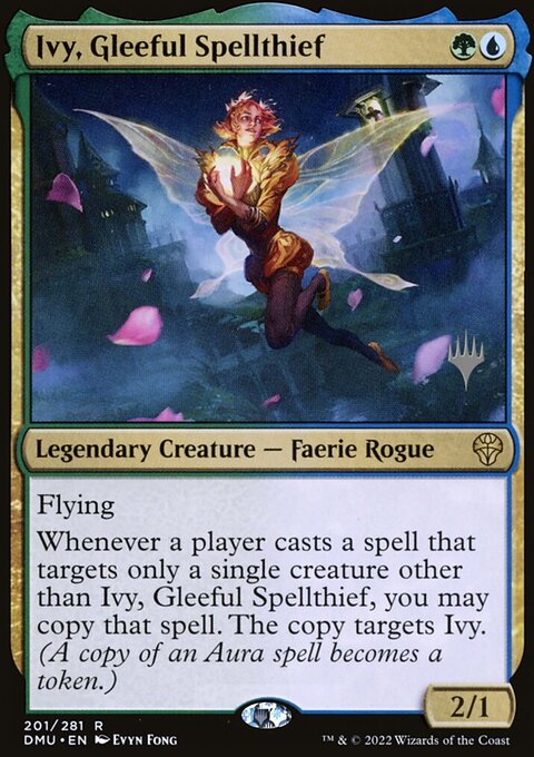 Ivy, Gleeful Spellthief, Dominaria United Promos #201p, Magic: The Gathering card