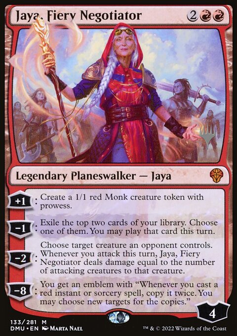 Jaya, Fiery Negotiator, Dominaria United Promos #133p, Magic: The Gathering card