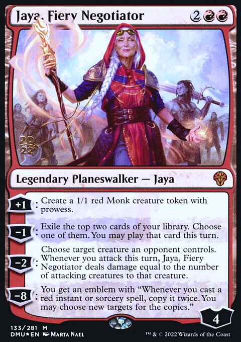 Jaya, Fiery Negotiator, Dominaria United Promos #133s, Magic: The Gathering card