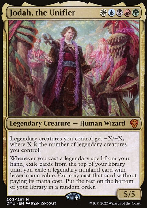 Jodah, the Unifier, Dominaria United Promos #203p, Magic: The Gathering card