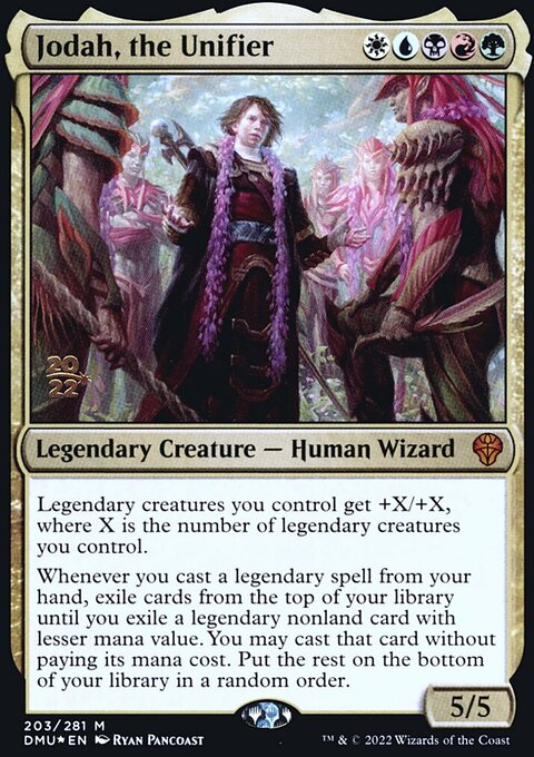 Jodah, the Unifier, Dominaria United Promos #203s, Magic: The Gathering card
