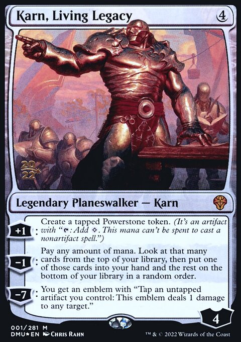 Karn, Living Legacy, Dominaria United Promos #1s, Magic: The Gathering card