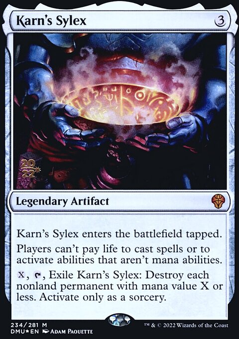 Karn's Sylex, Dominaria United Promos #234s, Magic: The Gathering card
