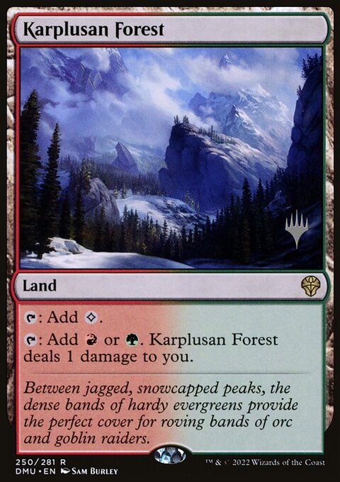 Karplusan Forest, Dominaria United Promos #250p, Magic: The Gathering card
