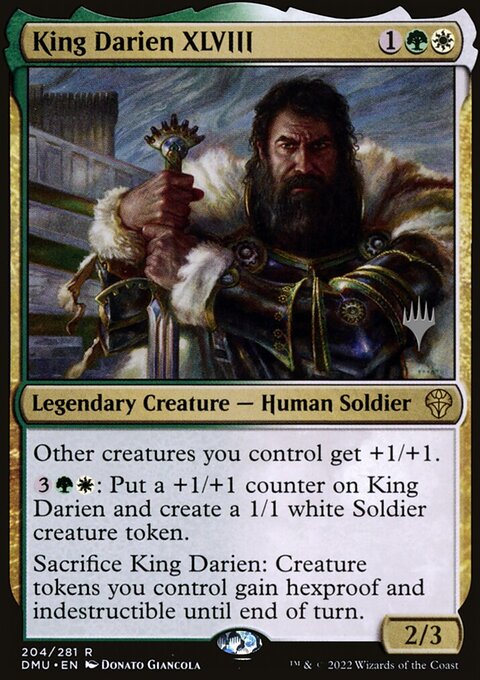 King Darien XLVIII, Dominaria United Promos #204p, Magic: The Gathering card