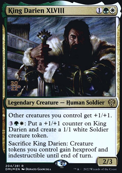 King Darien XLVIII, Dominaria United Promos #204s, Magic: The Gathering card