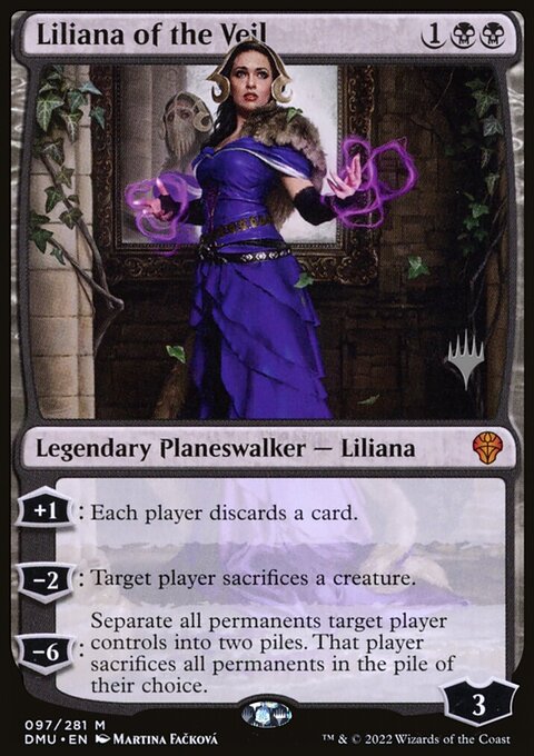 Liliana of the Veil, Dominaria United Promos #97p, Magic: The Gathering card