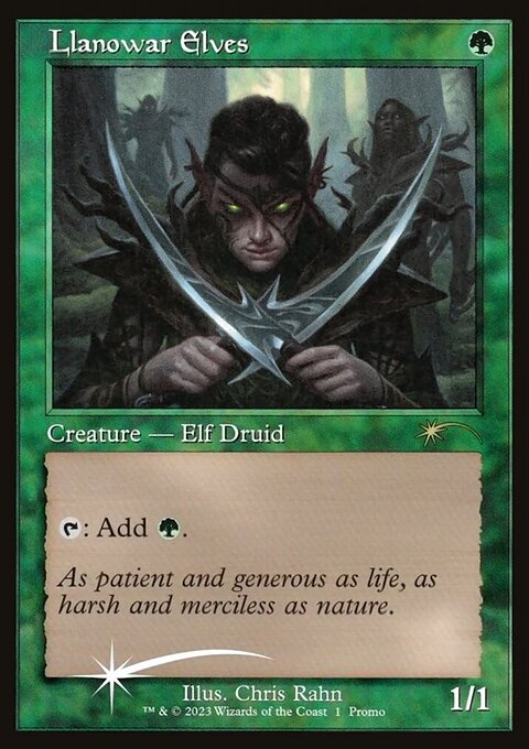 Llanowar Elves, Dominaria United Promos #1★, Magic: The Gathering card