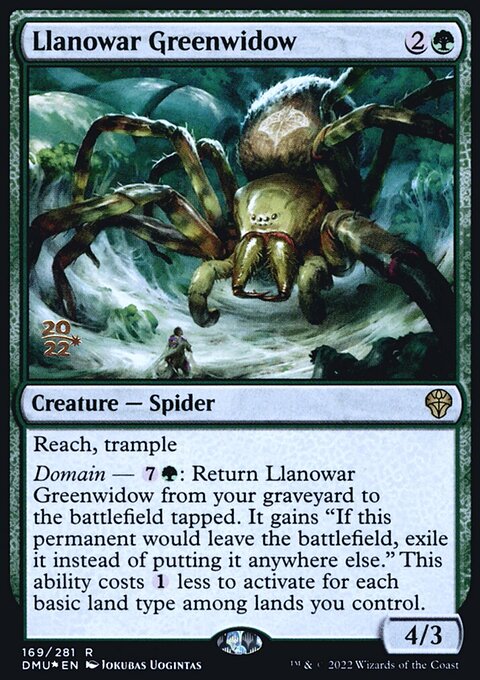 Llanowar Greenwidow, Dominaria United Promos #169s, Magic: The Gathering card