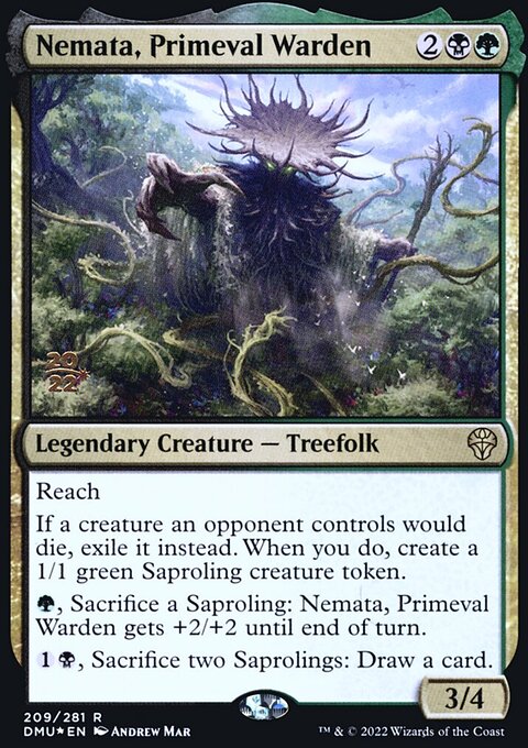 Nemata, Primeval Warden, Dominaria United Promos #209s, Magic: The Gathering card