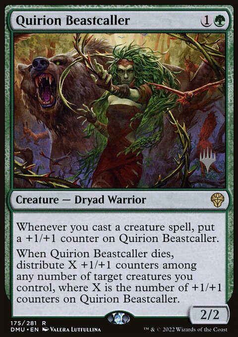Quirion Beastcaller, Dominaria United Promos #175p, Magic: The Gathering card