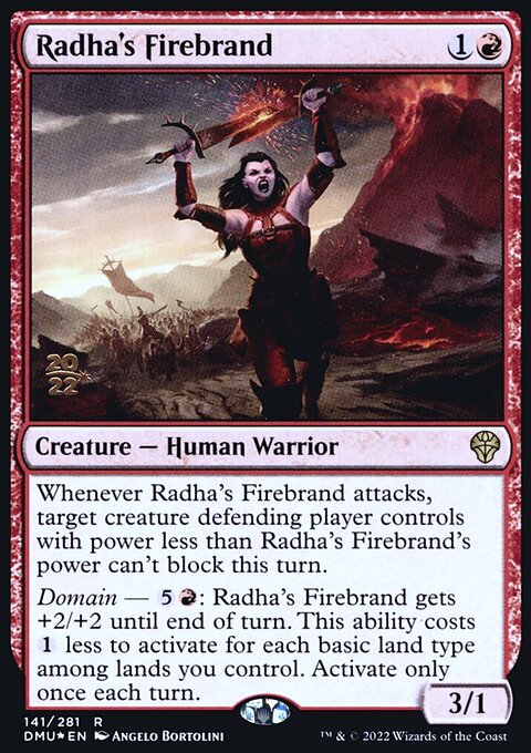 Radha's Firebrand, Dominaria United Promos #141s, Magic: The Gathering card