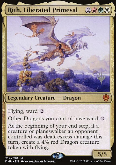 Rith, Liberated Primeval, Dominaria United Promos #214p, Magic: The Gathering card
